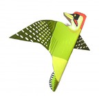 The European green woodpecker maquette